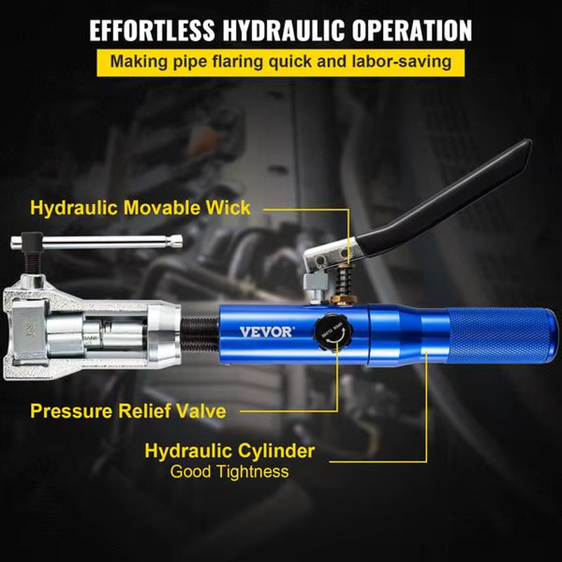 VEVOR Hydraulic Flaring Tool Kit, 45° Double Flaring Tool The Night Shift Performance Street Gear by The Night Shift Automotive Apparel
