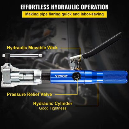 VEVOR Hydraulic Flaring Tool Kit, 45° Double Flaring Tool The Night Shift Performance Street Gear by The Night Shift Automotive Apparel