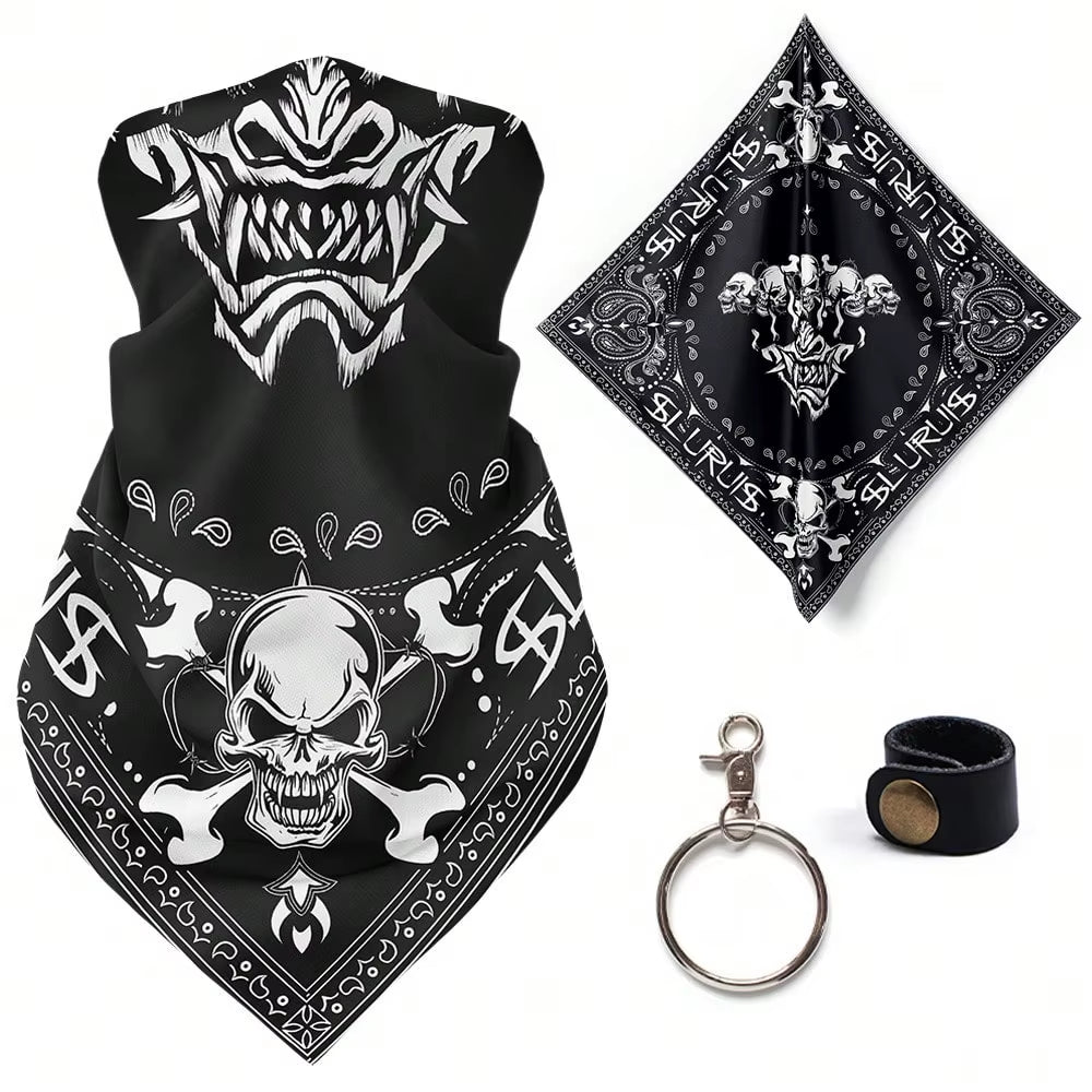 Retro Motorcycle Quick-Dry Breathable Face Cover Bandana Color 4 The Night Shift Performance Street Gear by The Night Shift Automotive Apparel