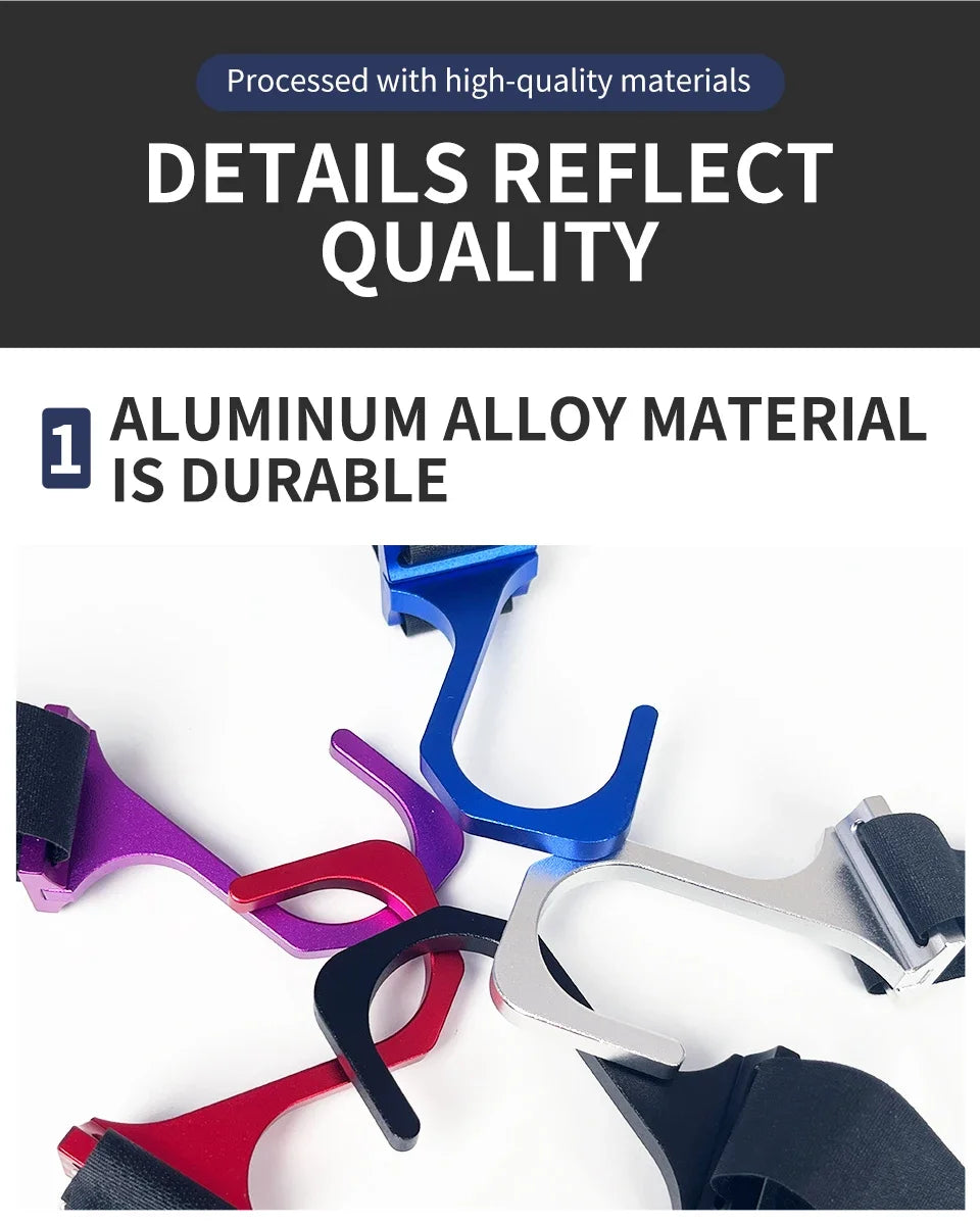 Aluminum Steering Wheel Hook with Adjustable Nylon Strap The Night Shift Performance Street Gear by The Night Shift Automotive Apparel
