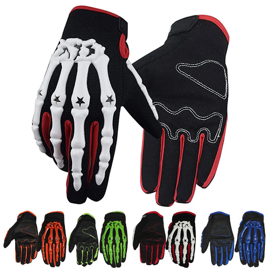Racing/Motorcycle Riding Gloves Full Finger Skeleton