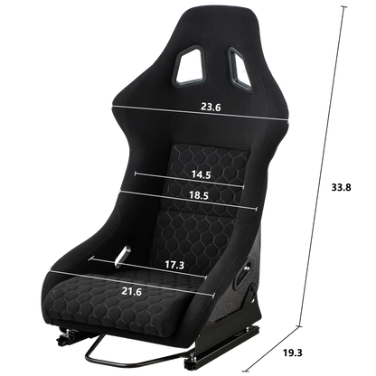 Large Universal Fiber Glass Racing Bucket Seat The Night Shift Performance Street Gear by The Night Shift Automotive Apparel