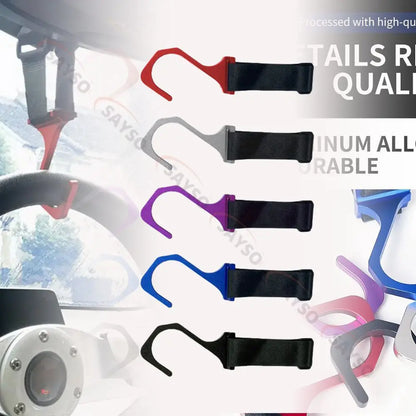 Aluminum Steering Wheel Hook with Adjustable Nylon Strap The Night Shift Performance Street Gear by The Night Shift Automotive Apparel