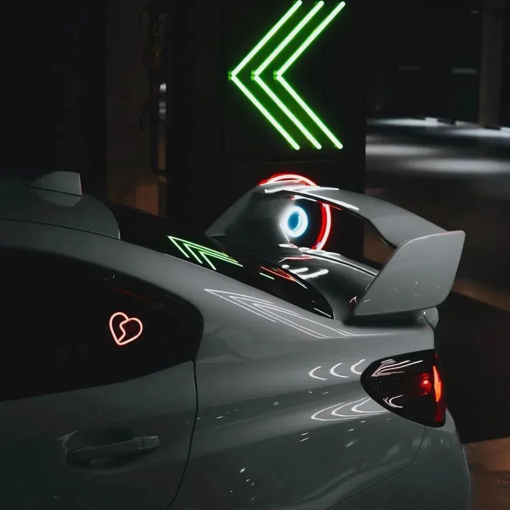 LED Broken Heart Window Light The Night Shift Performance Street Gear by The Night Shift Automotive Apparel