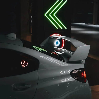 LED Broken Heart Window Light The Night Shift Performance Street Gear by The Night Shift Automotive Apparel