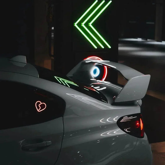LED Broken Heart Window Light The Night Shift Performance Street Gear by The Night Shift Automotive Apparel