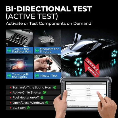 TOPDON Phoenix Plus 2 Automotive OBD2 Diagnostic Scan Tool/ECU Coding/Scan VAG/Bi-Directional Professional Scanner Topdon by The Night Shift Automotive Apparel