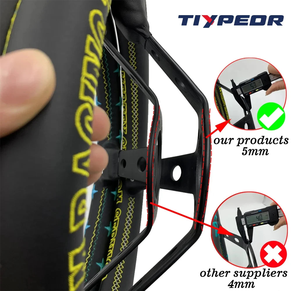 VERTEX SPEED Hells Racing 330mm Suede Embroidered Deep Dish Steering Wheels The Night Shift Performance Street Gear by The Night Shift Automotive Apparel