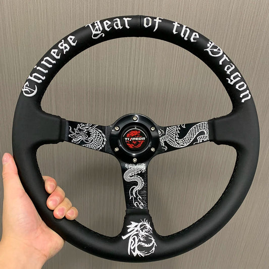 Tiypeor Year Of The Dragon 350mm Steering Wheel 1 of 100 The Night Shift Performance Street Gear by The Night Shift Automotive Apparel