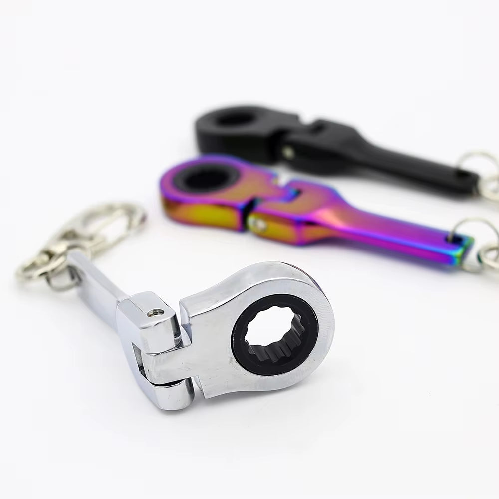 Flexible 10Mm Ratchet Wrench Keychain