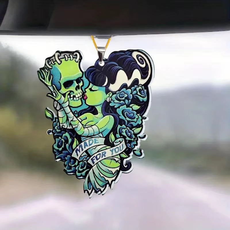 Gothic Rearview Mirror Pendant The Night Shift Performance Street Gear by The Night Shift Automotive Apparel