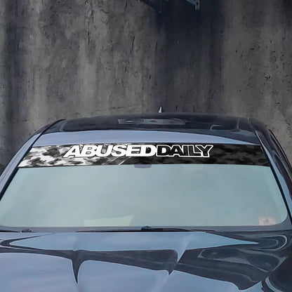 Abuse Daily Windscreen Banner Decal