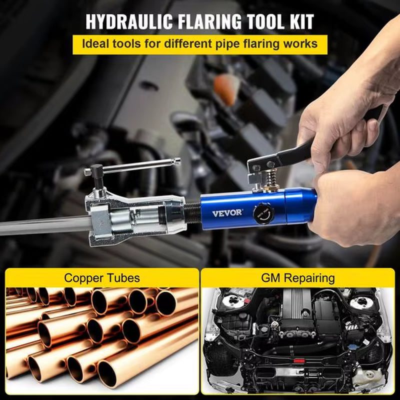 VEVOR Hydraulic Flaring Tool Kit, 45° Double Flaring Tool The Night Shift Performance Street Gear by The Night Shift Automotive Apparel