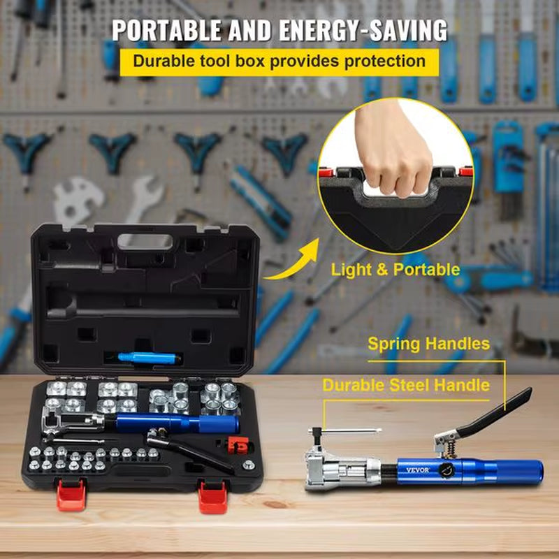 VEVOR Hydraulic Flaring Tool Kit, 45° Double Flaring Tool The Night Shift Performance Street Gear by The Night Shift Automotive Apparel
