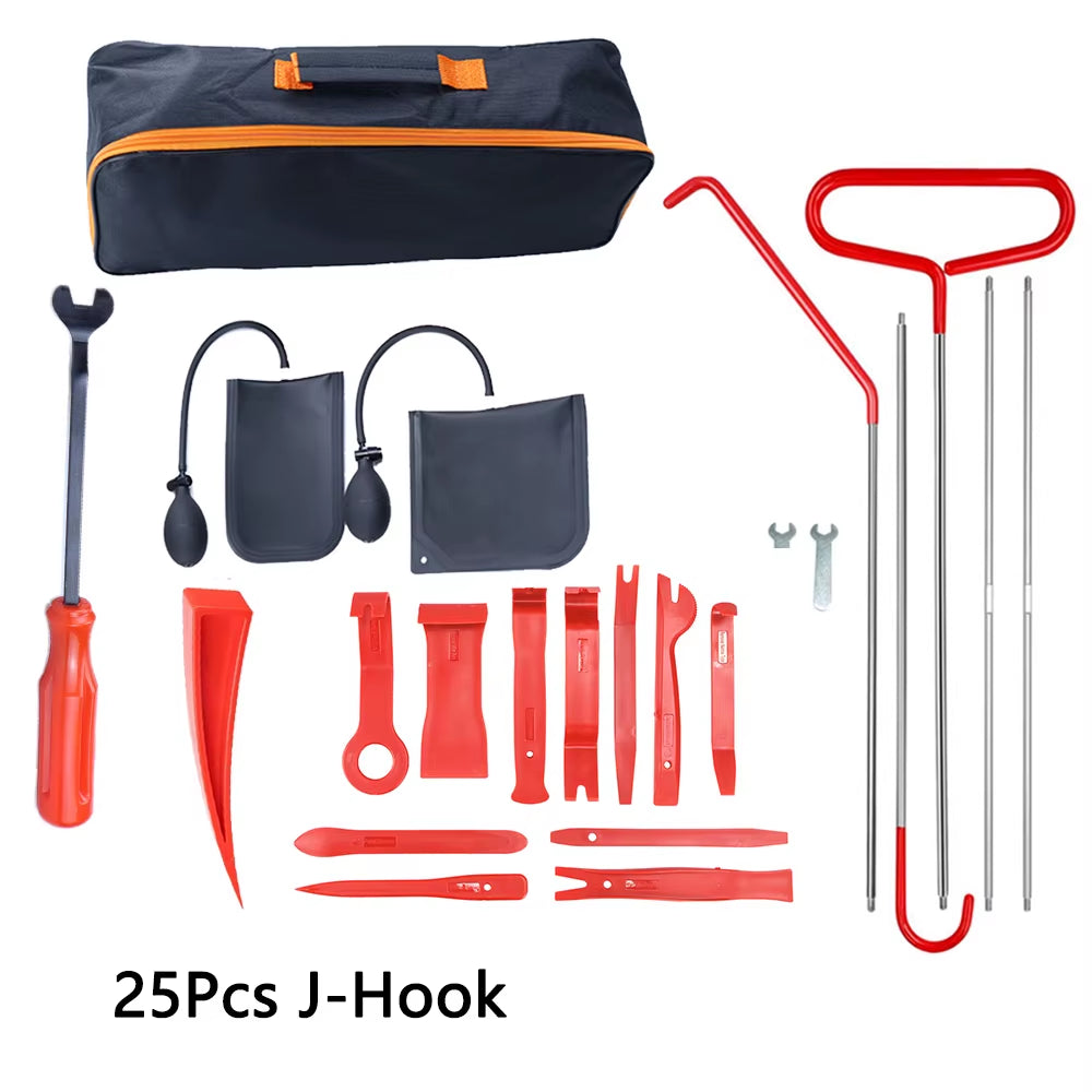 Car Window Door Emergency Open Lock Out Kit With Air Wedge Bag Pump The Night Shift Performance Street Gear by The Night Shift Automotive Apparel