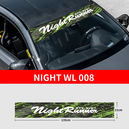 NIGHT RUNNER Windscreen Banner