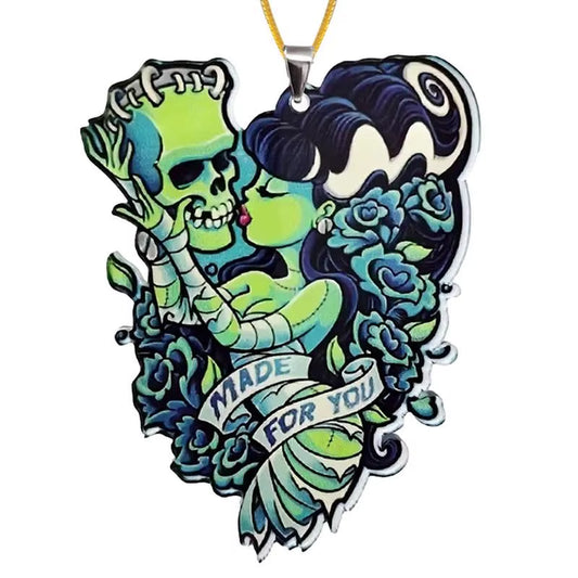 Gothic Rearview Mirror Pendant