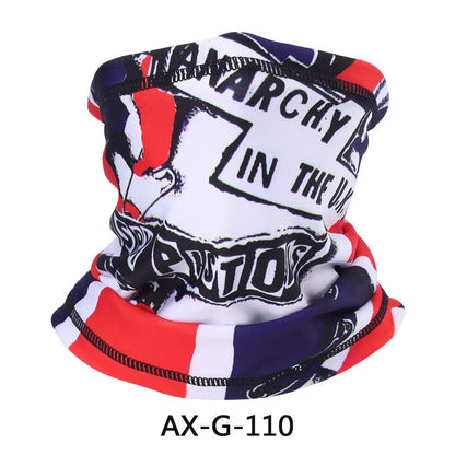 Skull Bandana Fleece Neck Gaiter Half Face Mask