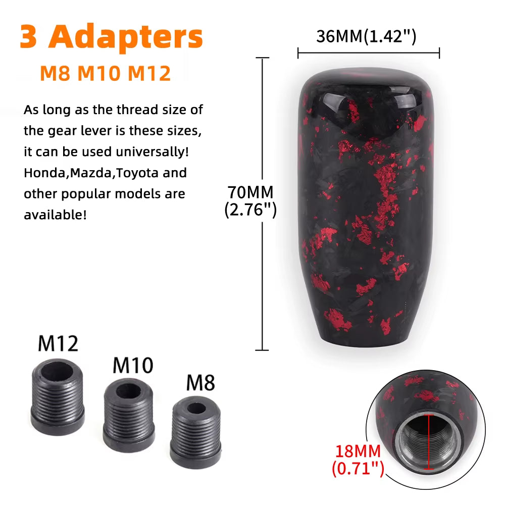 Forged Carbon Fiber & Aluminum Shift Knob