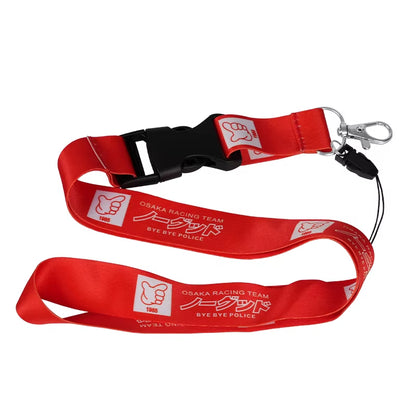 NEW JDM Style Lanyard Keychain Work Card ID Cell Phone Key Hanging Neck Lanyard NOS FAKE TAXI Keyring Motorcycl Auto Accessories Style 6 The Night Shift Performance Street Gear by The Night Shift Automotive Apparel