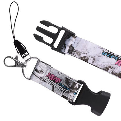 NEW JDM Style Lanyard Keychain Work Card ID Cell Phone Key Hanging Neck Lanyard NOS FAKE TAXI Keyring Motorcycl Auto Accessories The Night Shift Performance Street Gear by The Night Shift Automotive Apparel