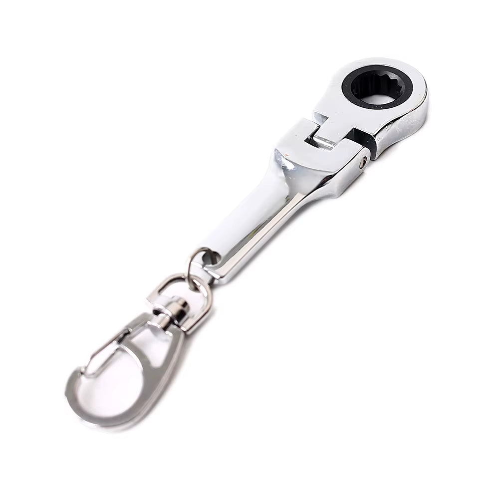 Flexible 10Mm Ratchet Wrench Keychain