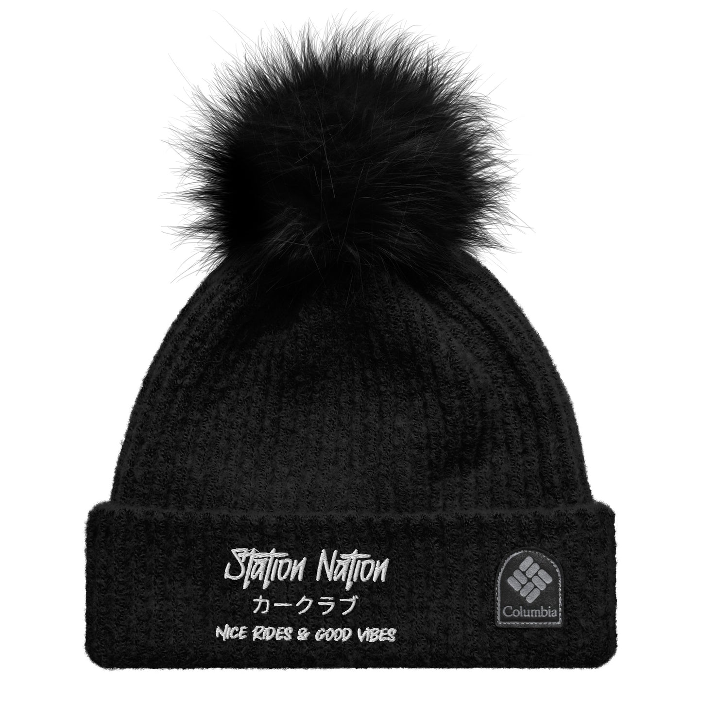 Columbia Pom-Pom Beanie The Night Shift Performance Street Gear by The Night Shift Automotive Apparel