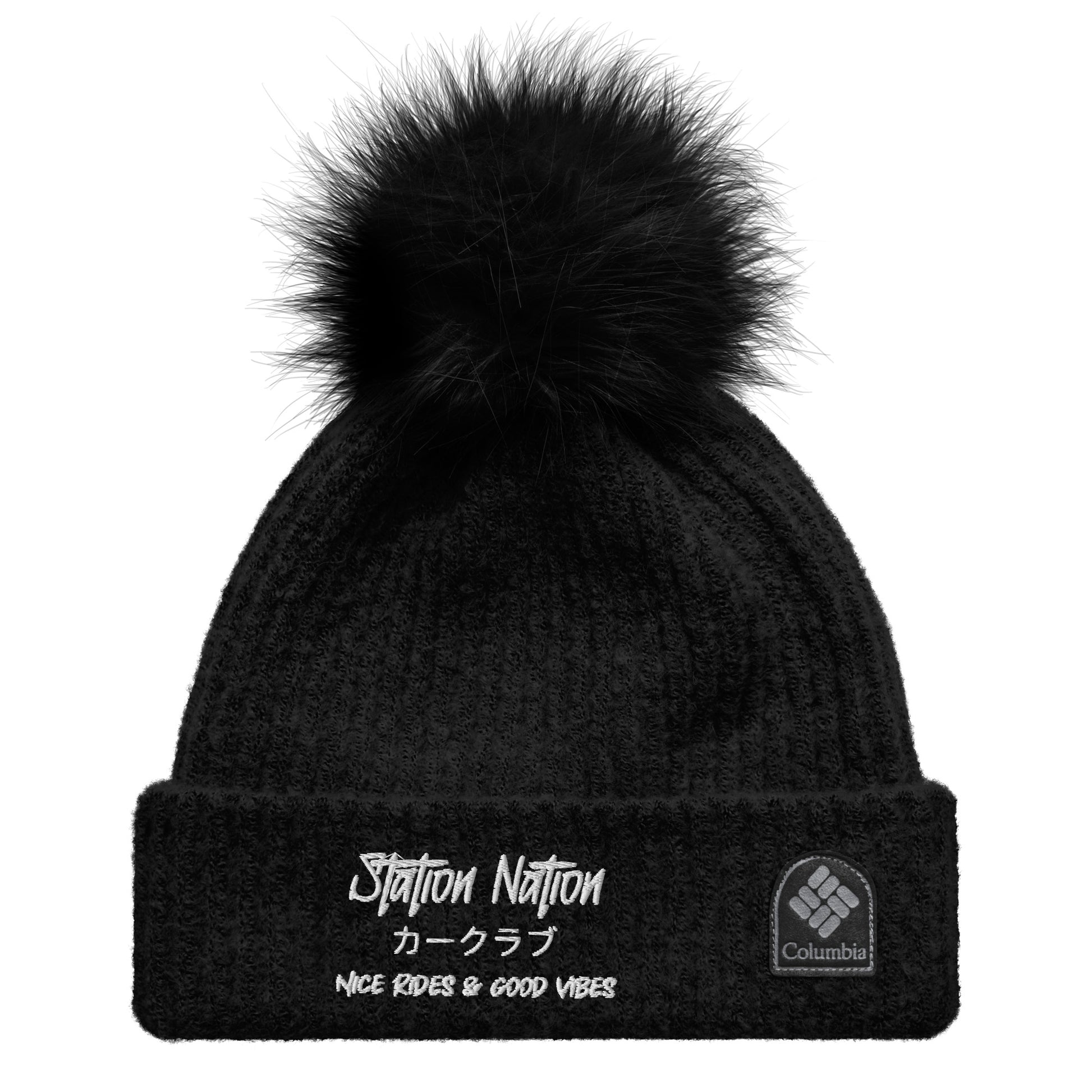 Columbia Pom-Pom Beanie The Night Shift Performance Street Gear by The Night Shift Automotive Apparel