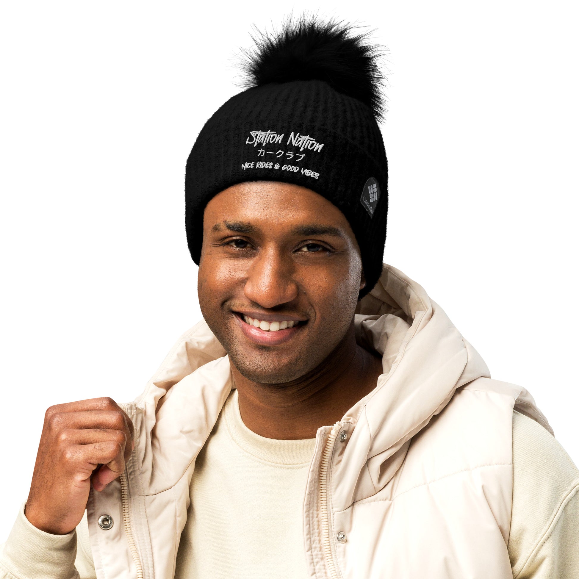 Columbia Pom-Pom Beanie The Night Shift Performance Street Gear by The Night Shift Automotive Apparel
