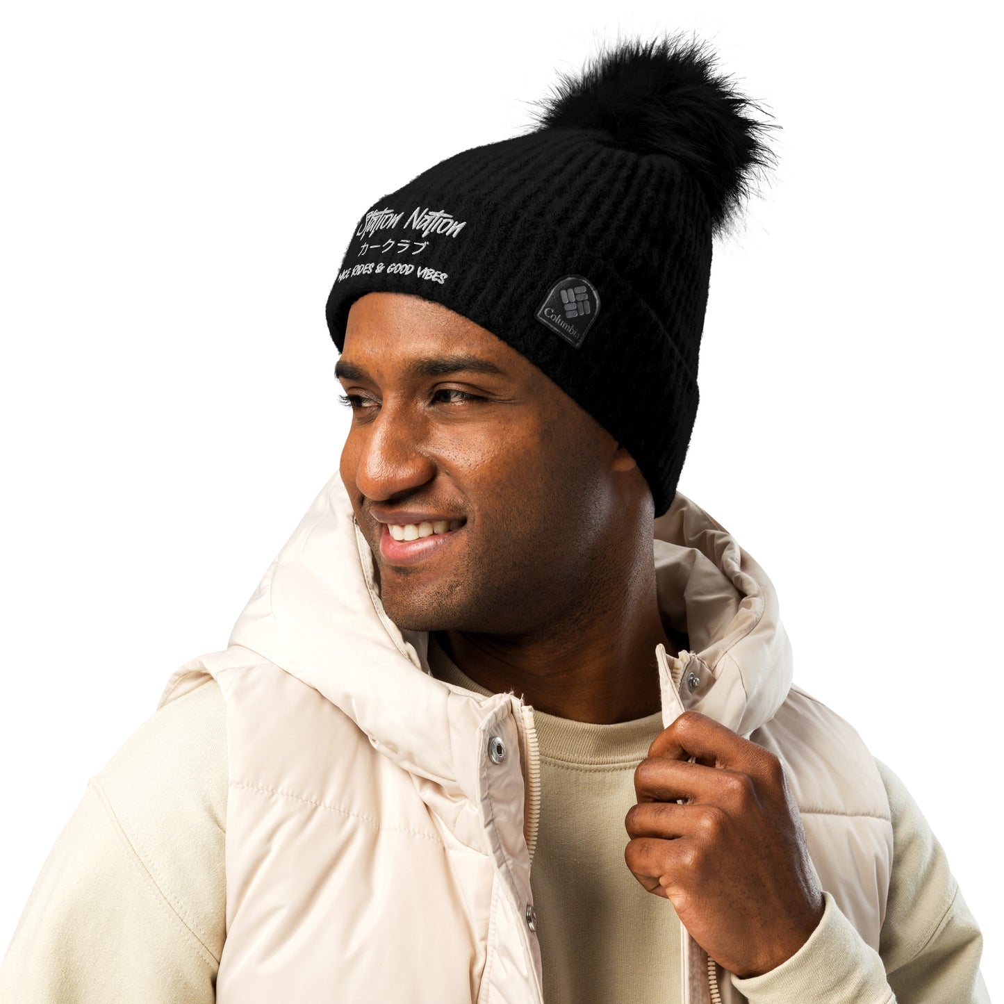 Columbia Pom-Pom Beanie The Night Shift Performance Street Gear by The Night Shift Automotive Apparel
