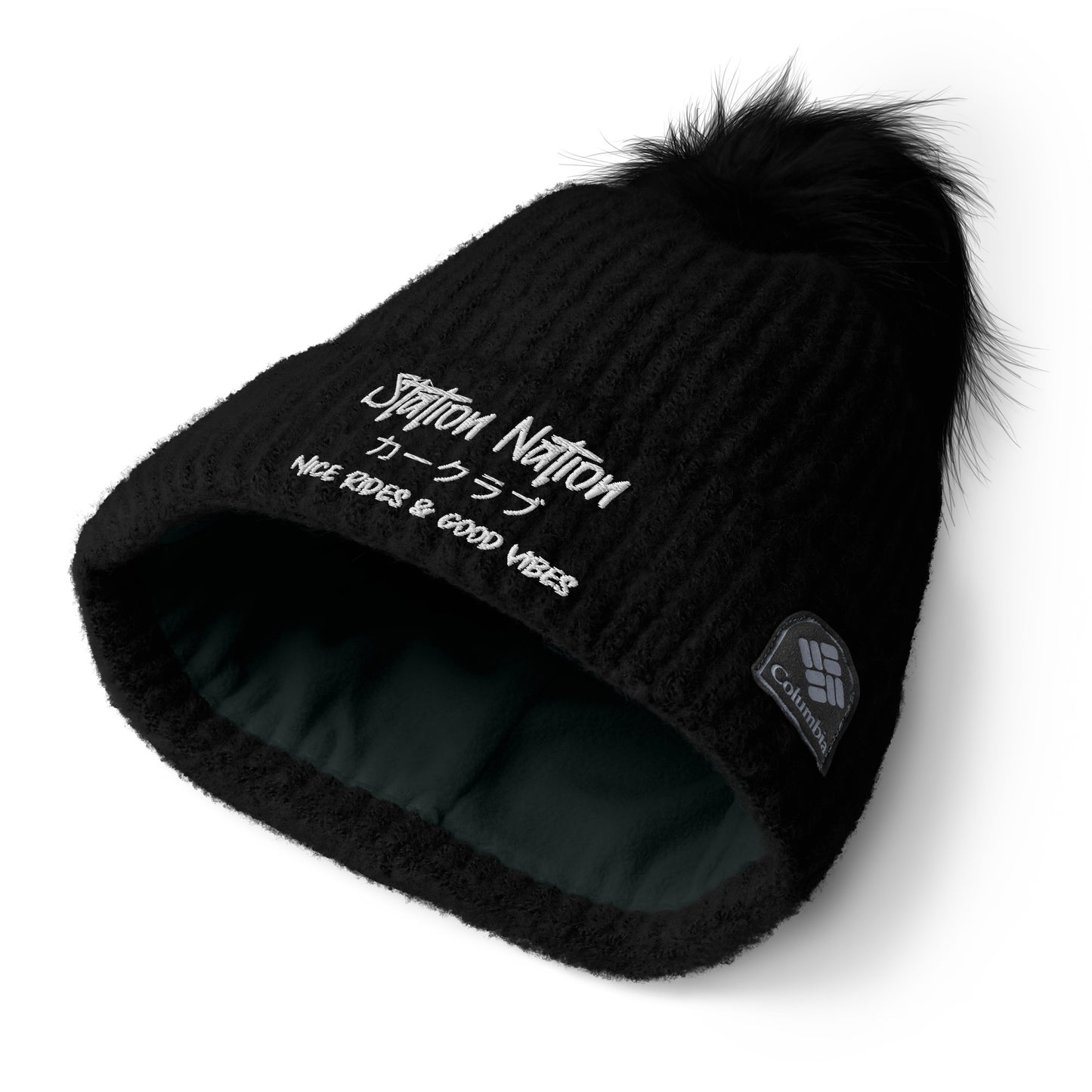 Columbia Pom-Pom Beanie The Night Shift Performance Street Gear by The Night Shift Automotive Apparel