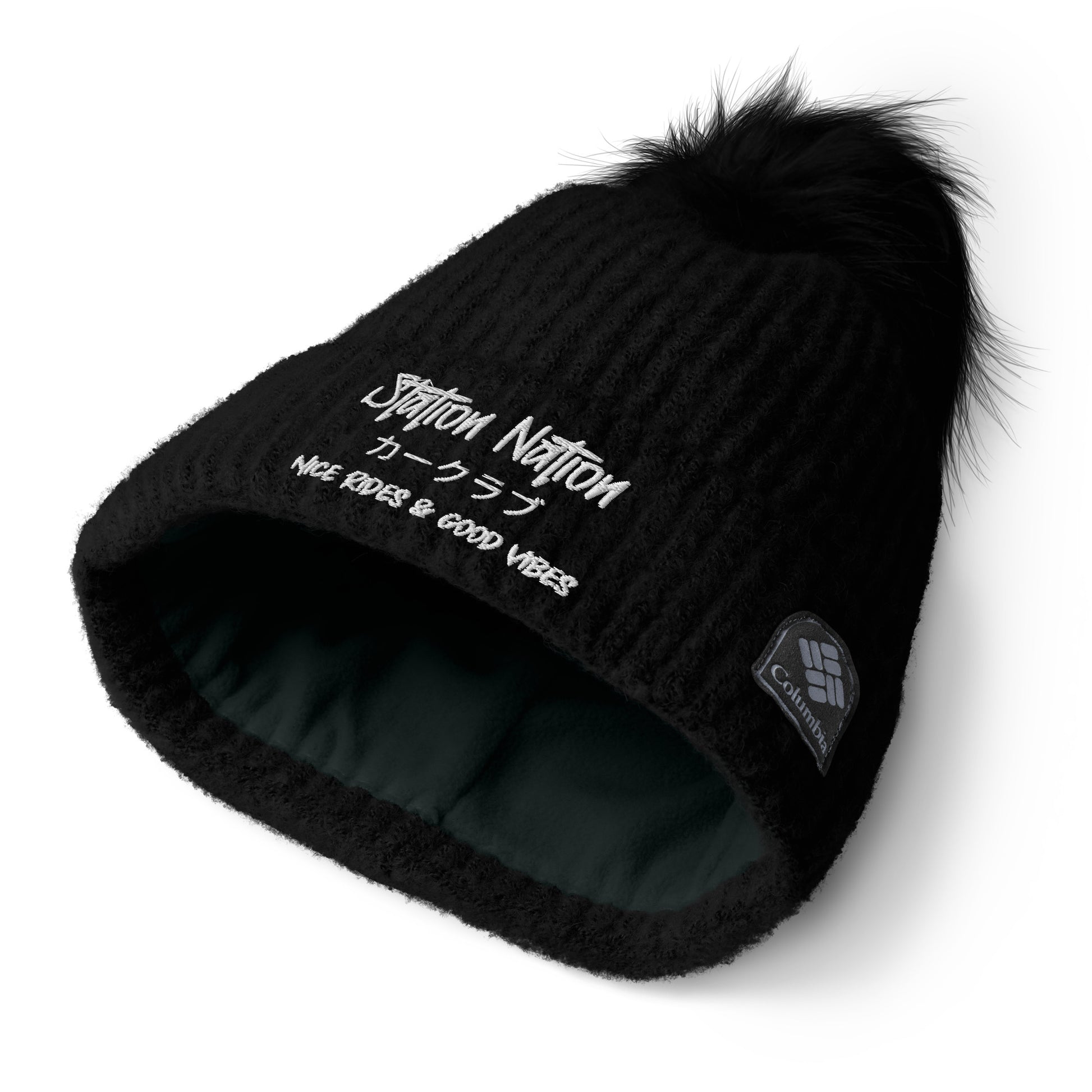 Columbia Pom-Pom Beanie The Night Shift Performance Street Gear by The Night Shift Automotive Apparel