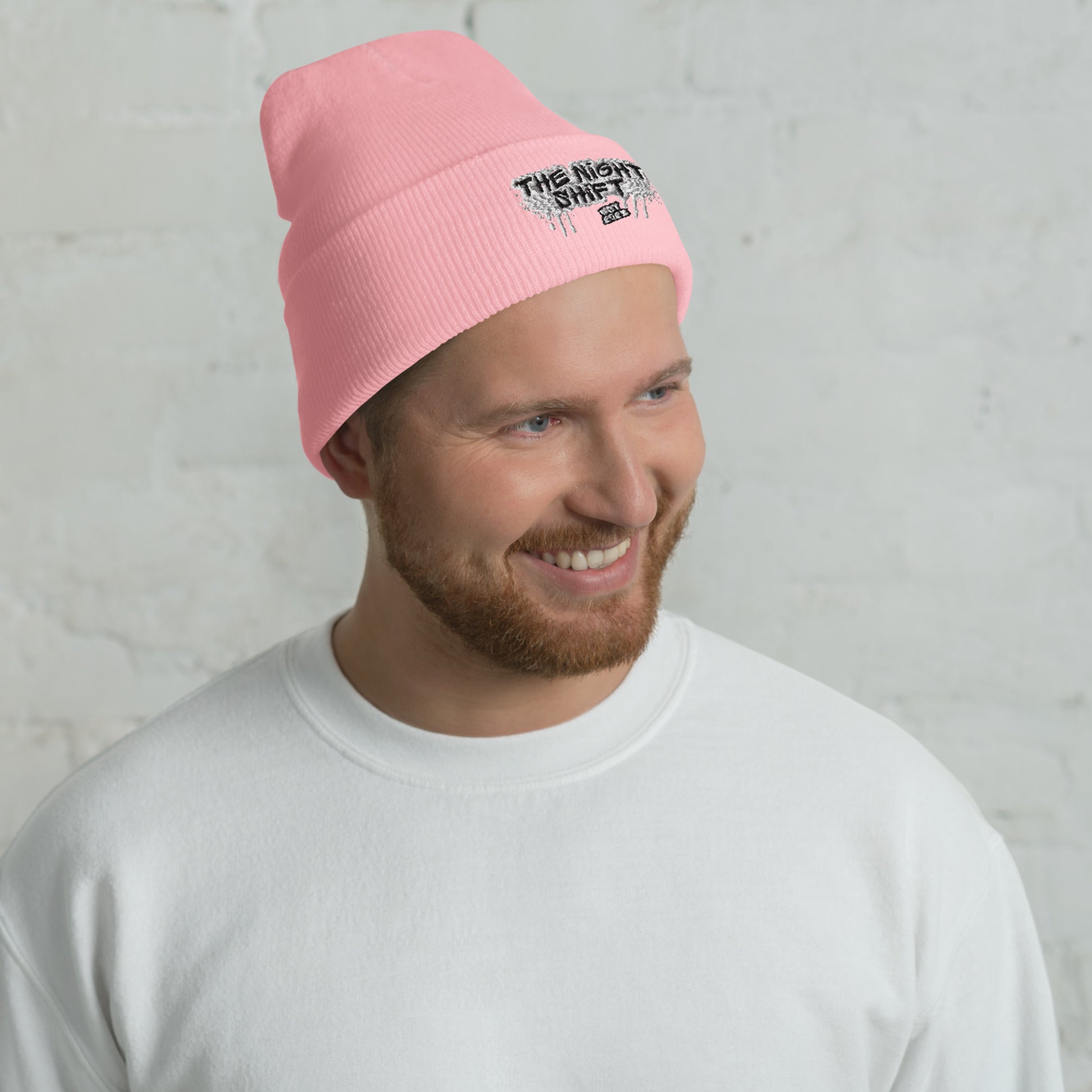 The Night Shift-Embroidered Cuffed Beanie The Night Shift Performance Street Gear by The Night Shift Automotive Apparel