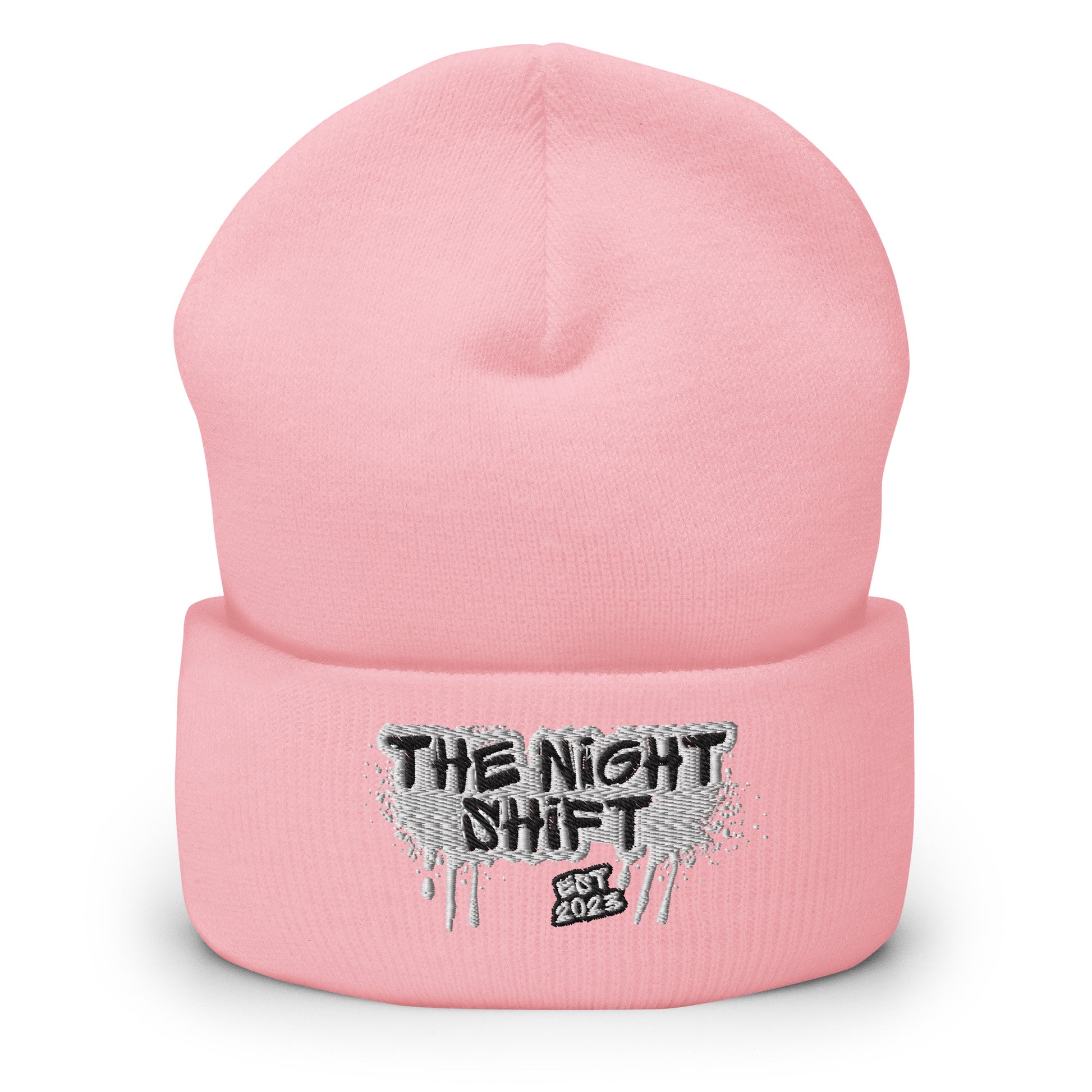 The Night Shift-Embroidered Cuffed Beanie The Night Shift Performance Street Gear by The Night Shift Automotive Apparel