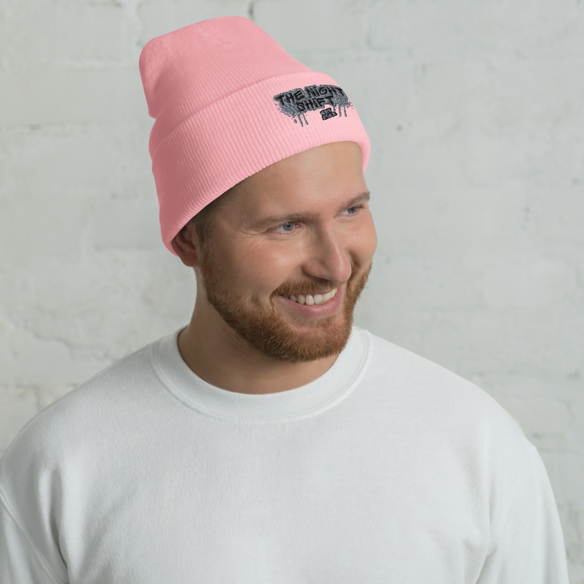 The Night Shift-Embroidered Cuffed Beanie The Night Shift Performance Street Gear by The Night Shift Automotive Apparel