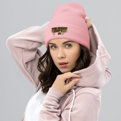 The Night Shift-Embroidered Cuffed Beanie The Night Shift Performance Street Gear by The Night Shift Automotive Apparel