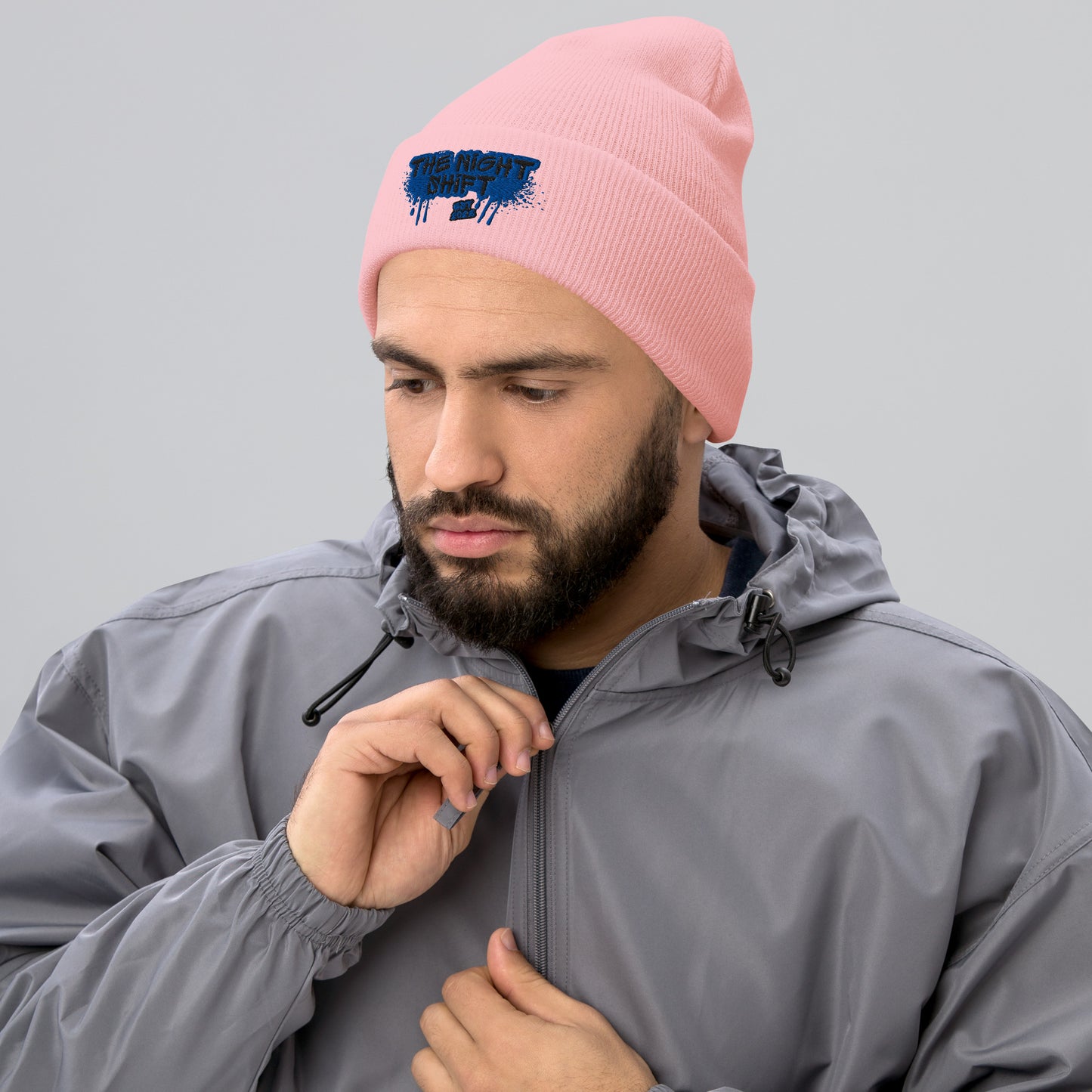 The Night Shift-Embroidered Cuffed Beanie The Night Shift Performance Street Gear by The Night Shift Automotive Apparel