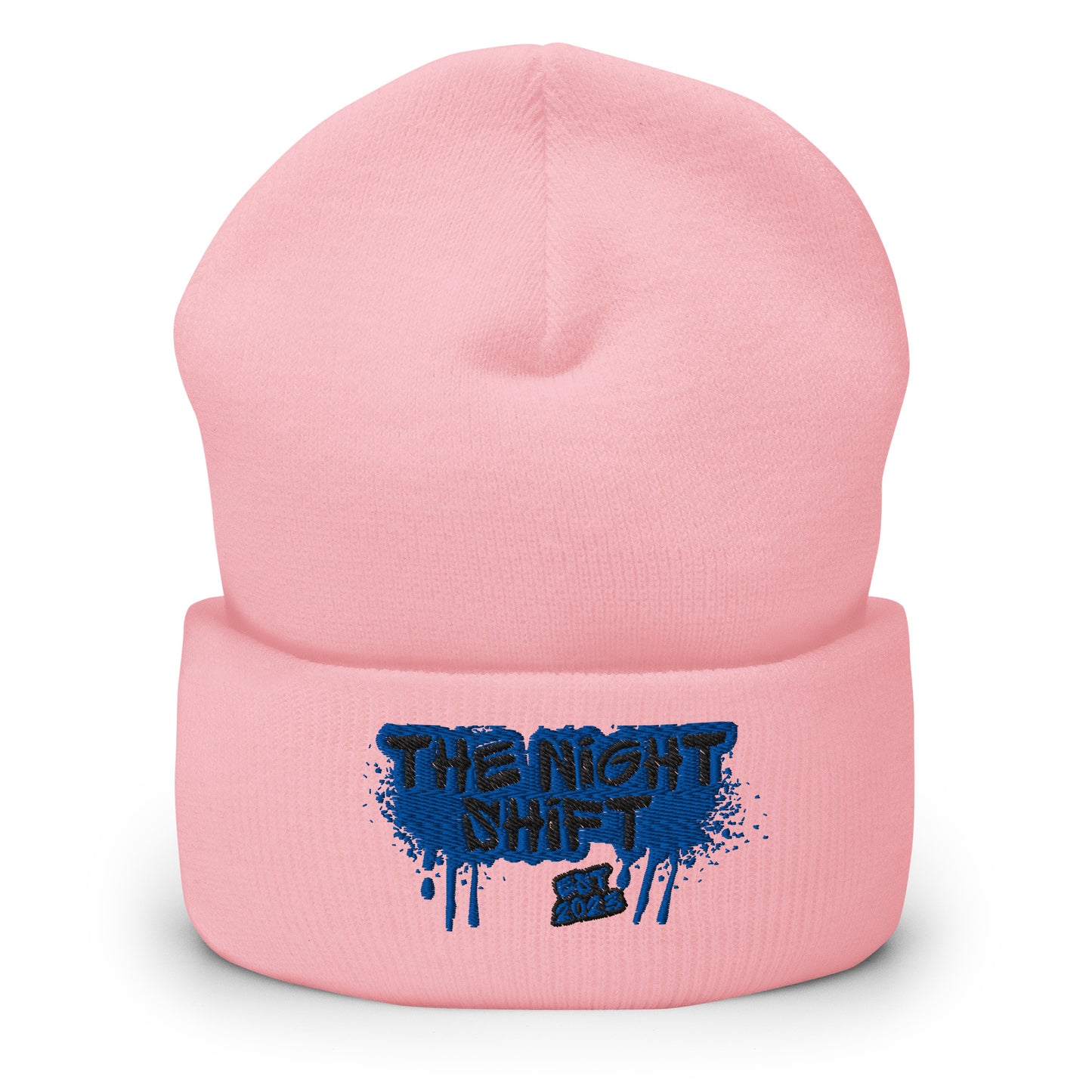The Night Shift-Embroidered Cuffed Beanie The Night Shift Performance Street Gear by The Night Shift Automotive Apparel