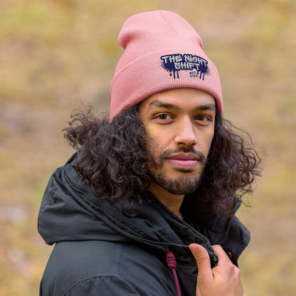 The Night Shift-Embroidered Cuffed Beanie The Night Shift Performance Street Gear by The Night Shift Automotive Apparel