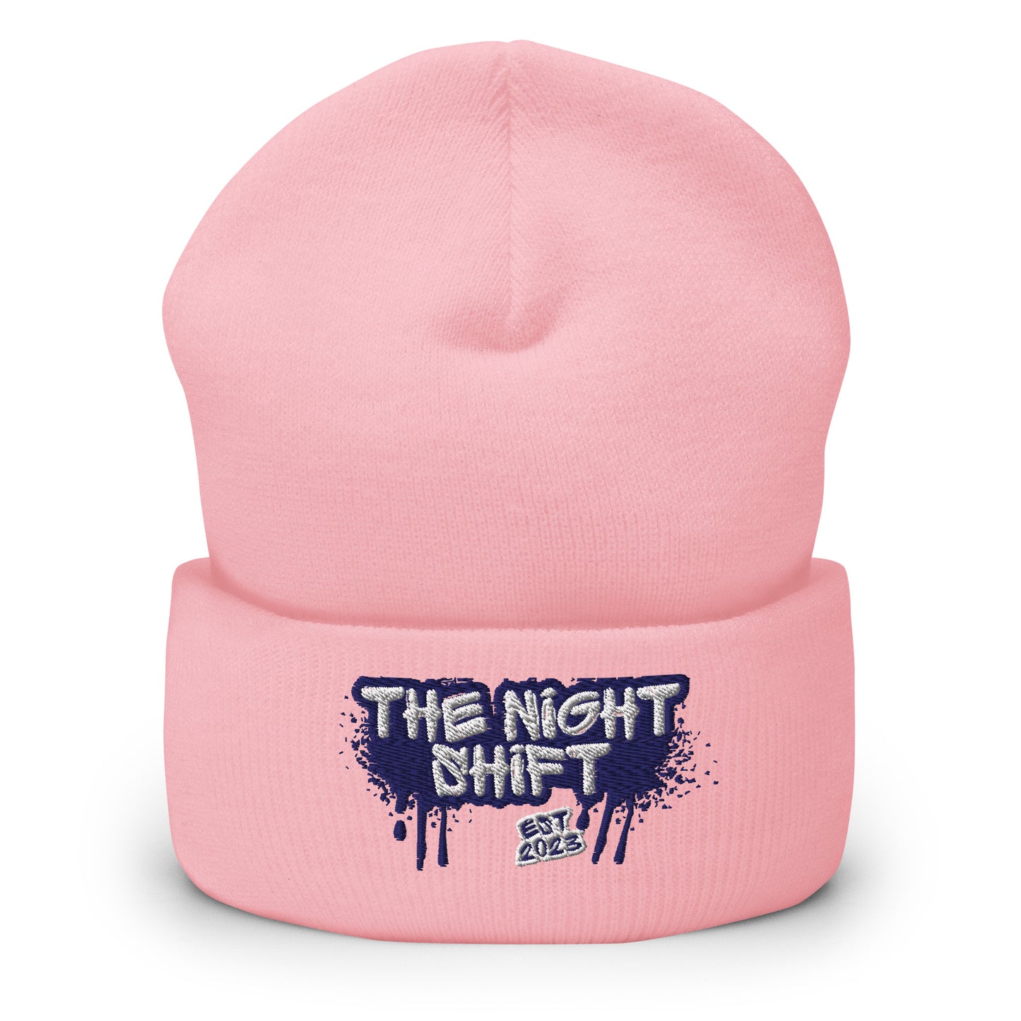 The Night Shift-Embroidered Cuffed Beanie The Night Shift Performance Street Gear by The Night Shift Automotive Apparel
