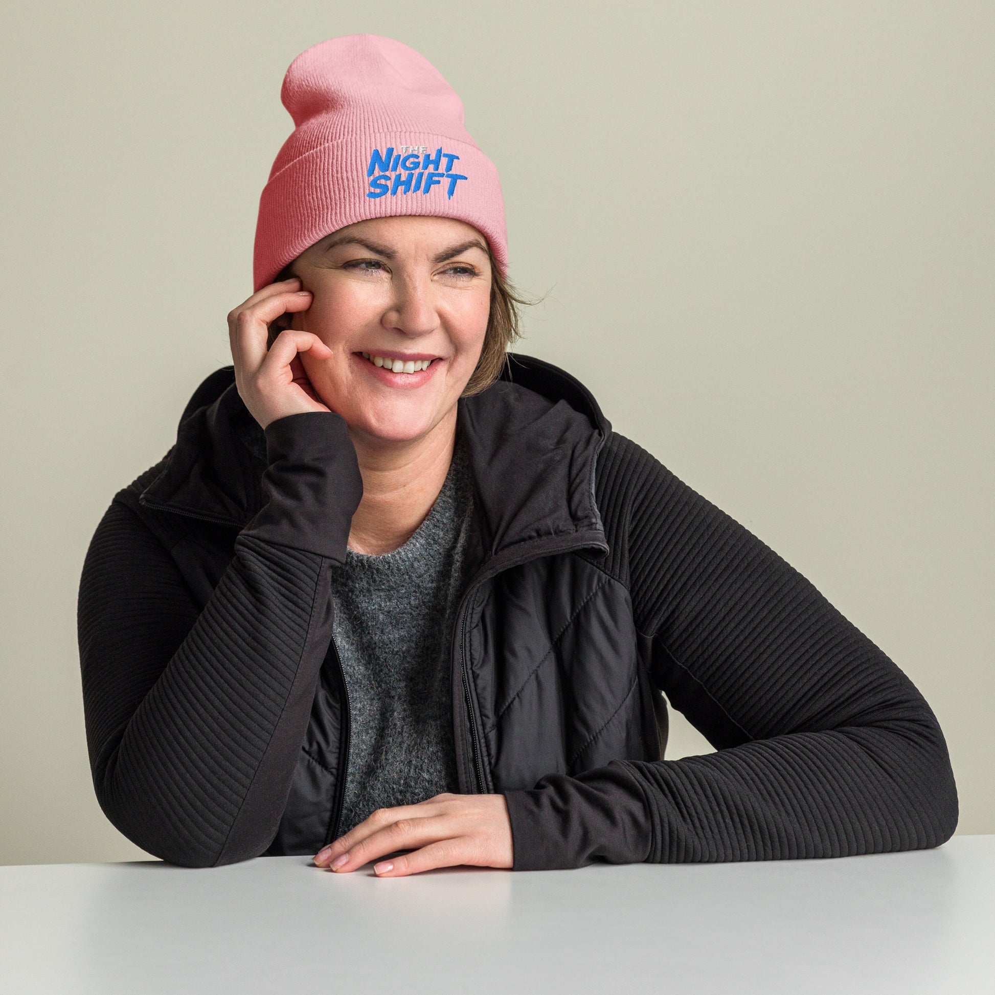 The Night Shift-Embroidered Cuffed Beanie The Night Shift Performance Street Gear by The Night Shift Automotive Apparel