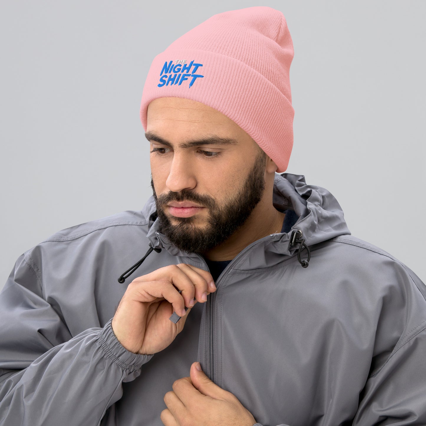 The Night Shift-Embroidered Cuffed Beanie The Night Shift Performance Street Gear by The Night Shift Automotive Apparel