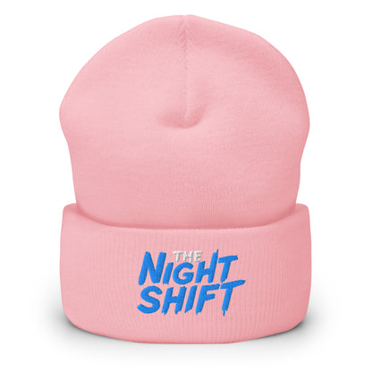 The Night Shift-Embroidered Cuffed Beanie The Night Shift Performance Street Gear by The Night Shift Automotive Apparel