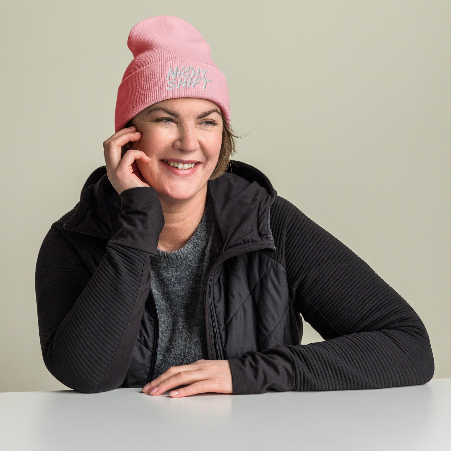 The Night Shift-Embroidered Cuffed Beanie The Night Shift Performance Street Gear by The Night Shift Automotive Apparel