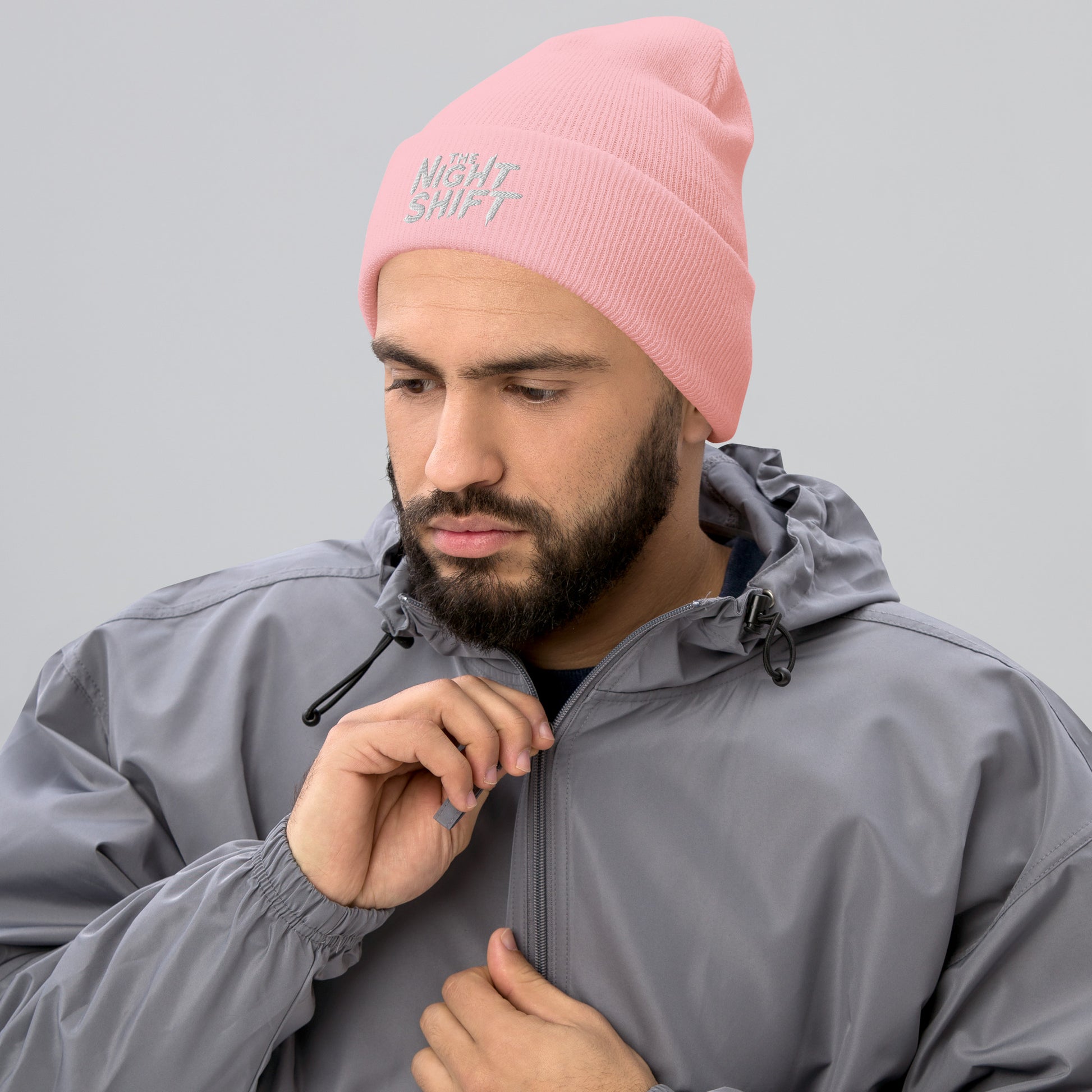 The Night Shift-Embroidered Cuffed Beanie The Night Shift Performance Street Gear by The Night Shift Automotive Apparel