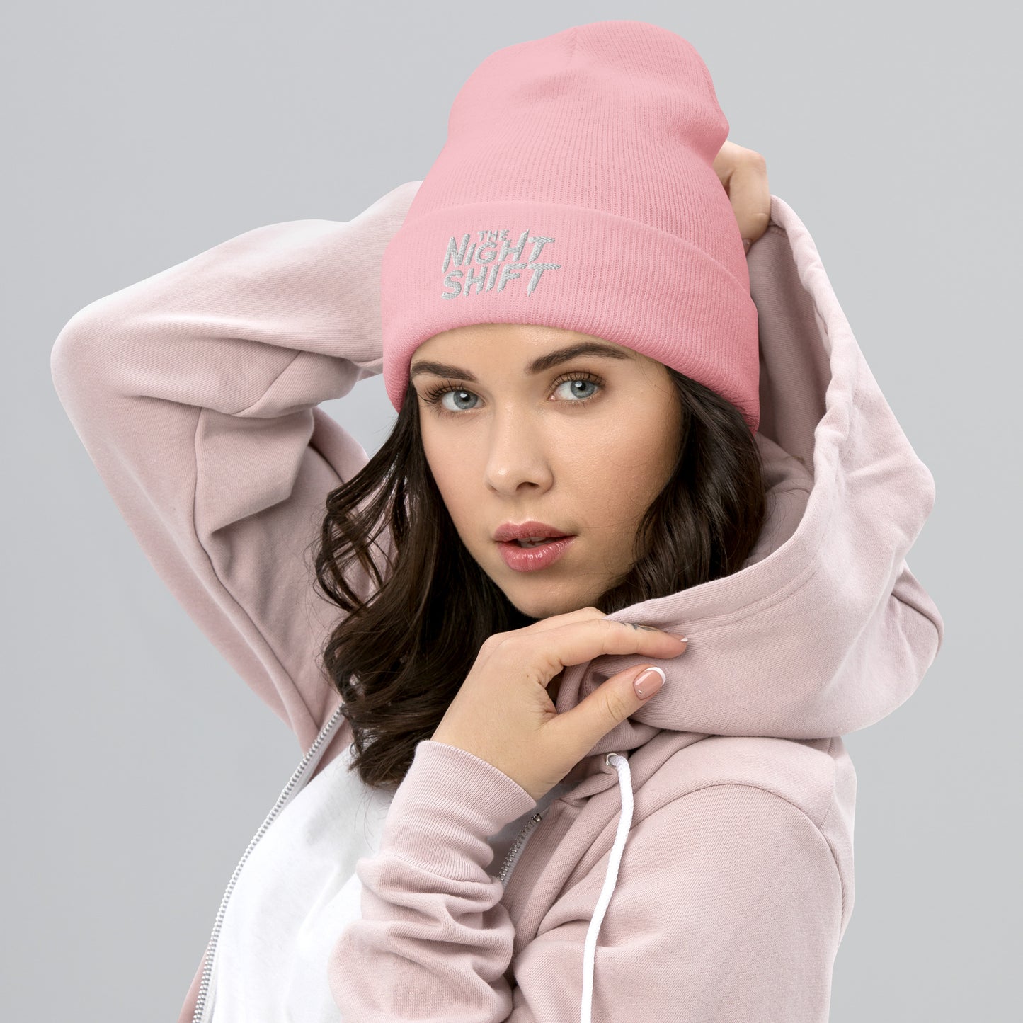 The Night Shift-Embroidered Cuffed Beanie The Night Shift Performance Street Gear by The Night Shift Automotive Apparel