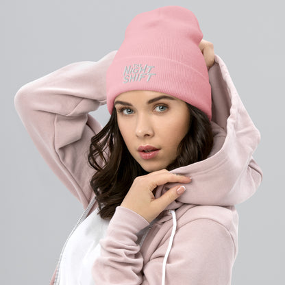 The Night Shift-Embroidered Cuffed Beanie The Night Shift Performance Street Gear by The Night Shift Automotive Apparel