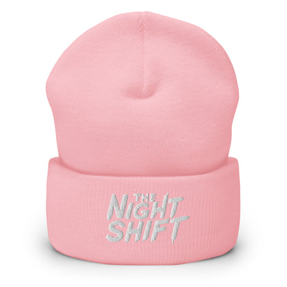 The Night Shift-Embroidered Cuffed Beanie The Night Shift Performance Street Gear by The Night Shift Automotive Apparel