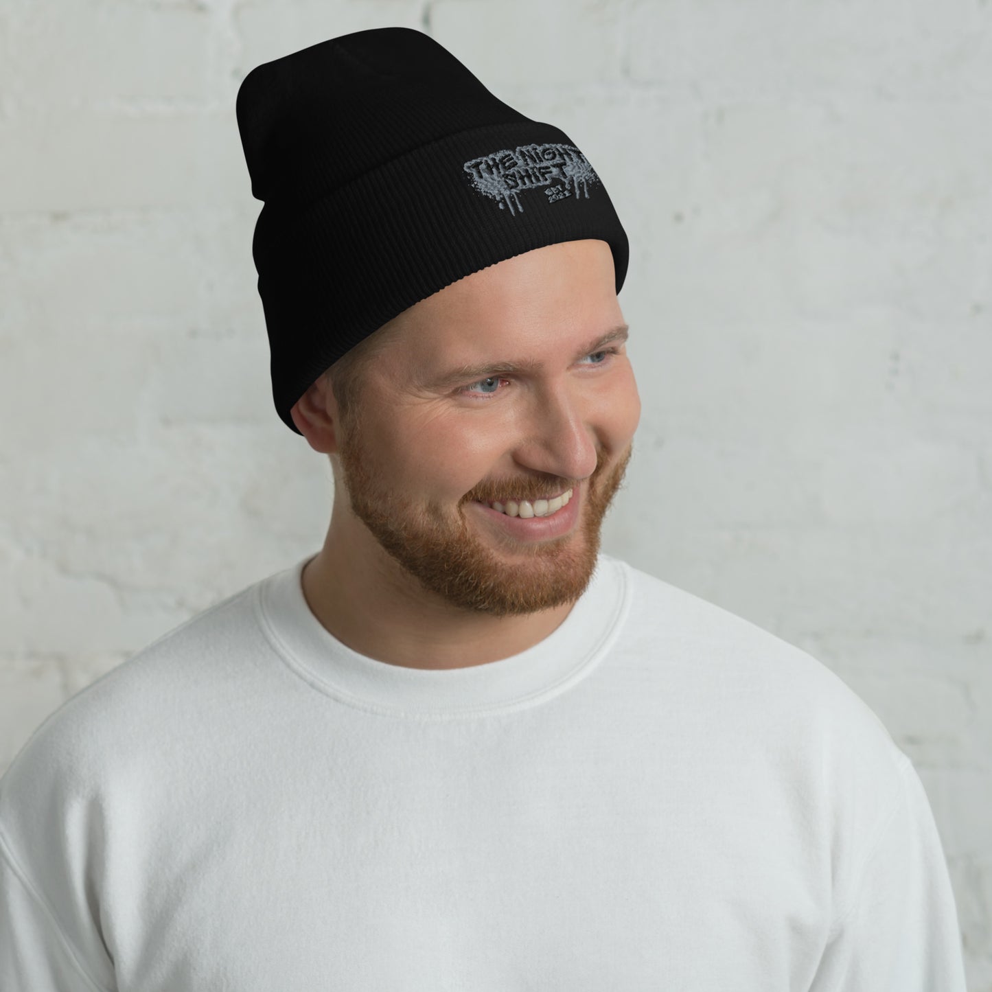 The Night Shift-Embroidered Cuffed Beanie The Night Shift Performance Street Gear by The Night Shift Automotive Apparel