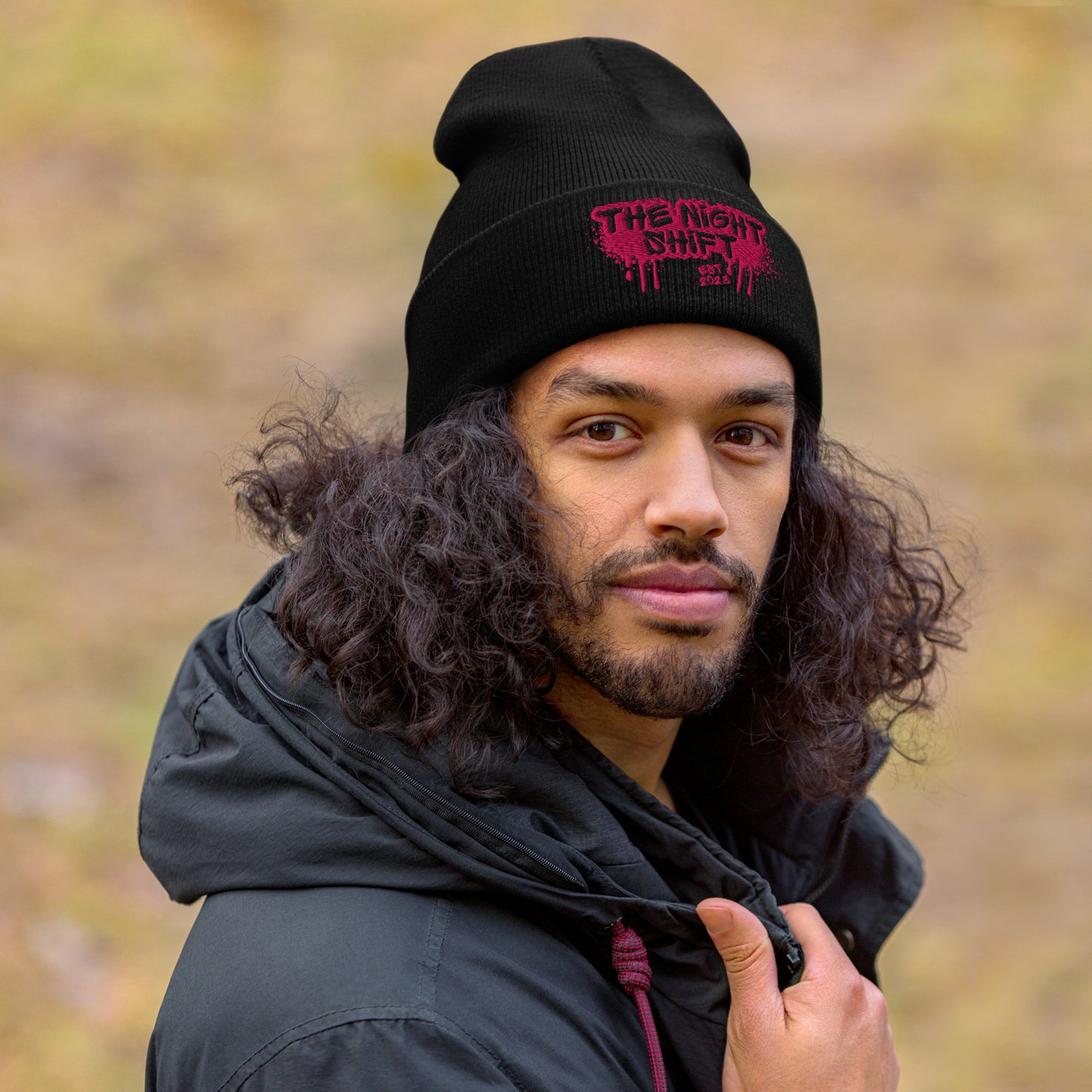 The Night Shift-Embroidered Cuffed Beanie The Night Shift Performance Street Gear by The Night Shift Automotive Apparel